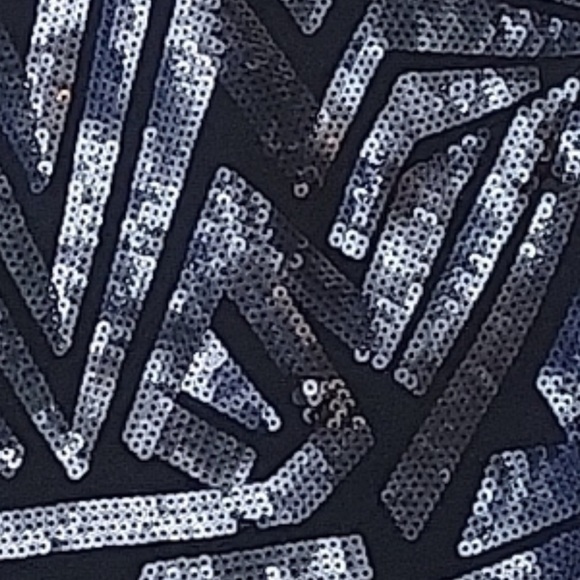 BCBGMaxAzria Black Patterned Mini Dress - Picture 3 of 7